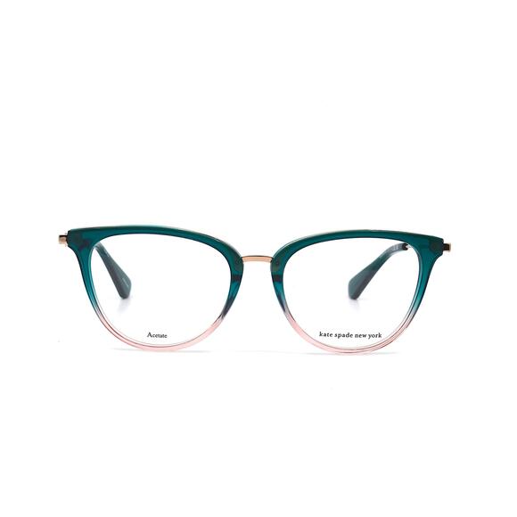 NEW KATE SPADE VALENCIA/G GREEN/PINK AUTHENTIC EYEGLASSES FRAME - Picture 3 of 13